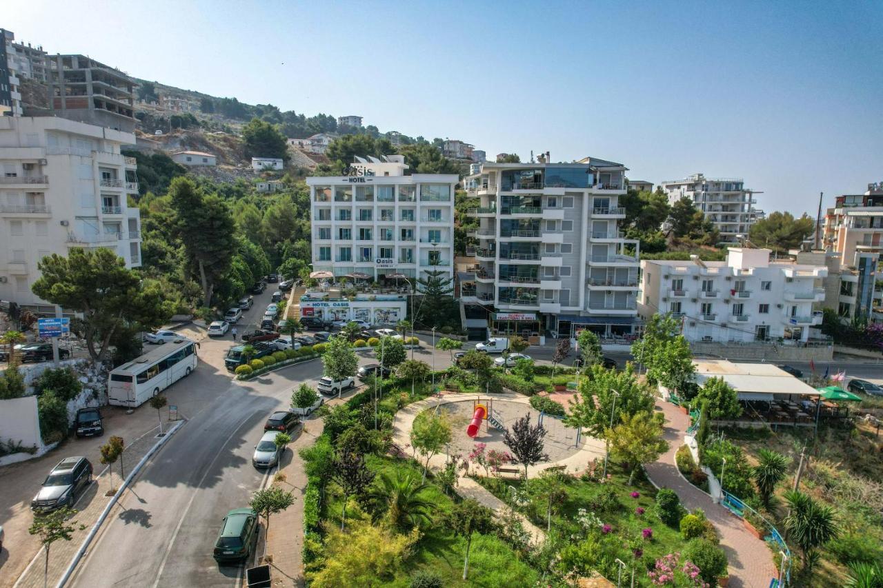 Hotel Oasis Sarande Bagian luar foto
