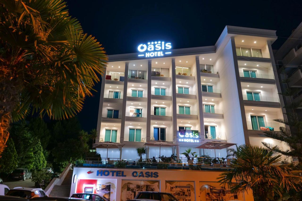 Hotel Oasis Sarande Bagian luar foto